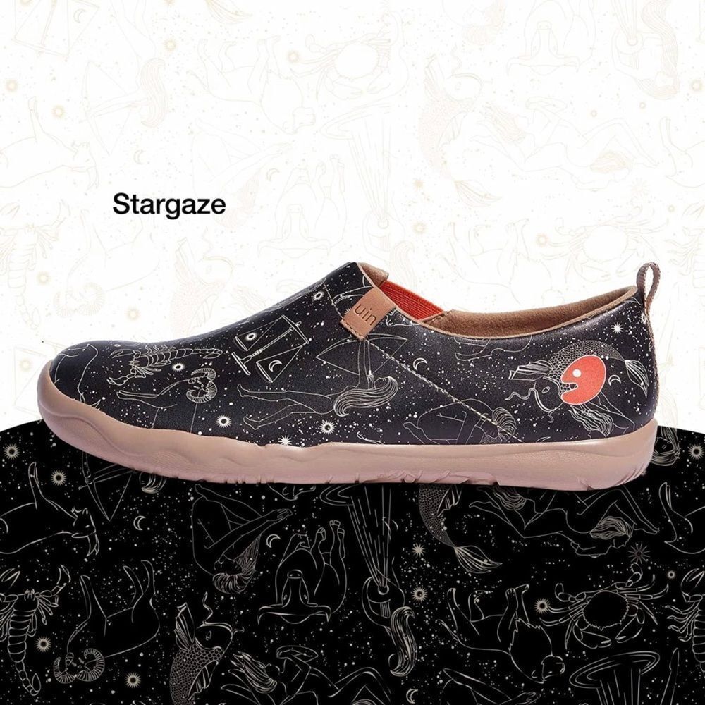 UIN Men's Walking Travel Shoes Microfiber Casual Comfort Sneaker (Stargaze) - Picture 3 of 8